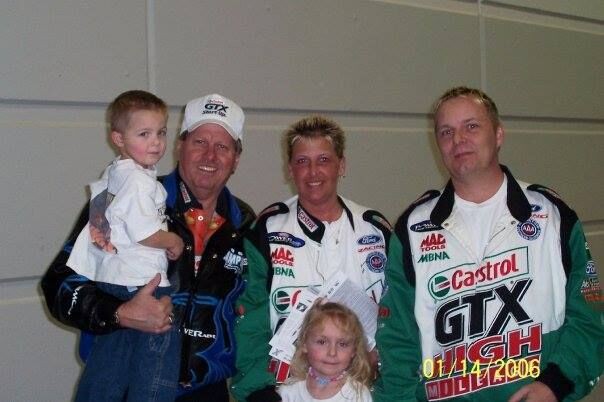 Image 1, Cole and family at first race Image 1, Cole and family at first race