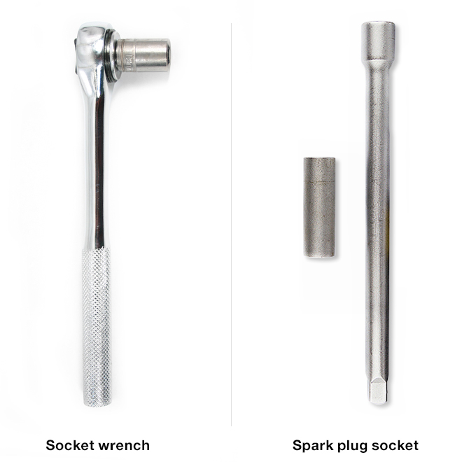 Changing clearance spark plugs