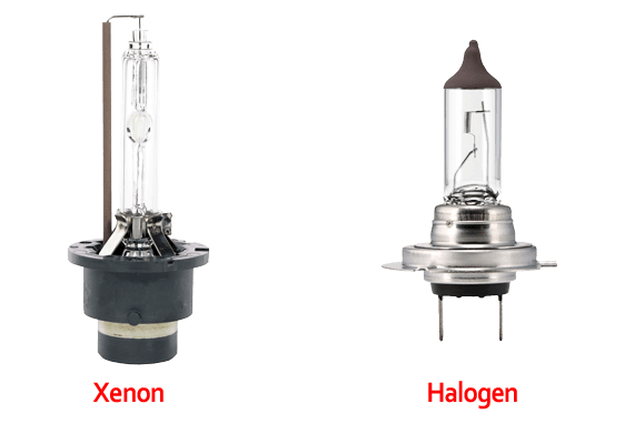 Xenon vs. Halogen light bulbs