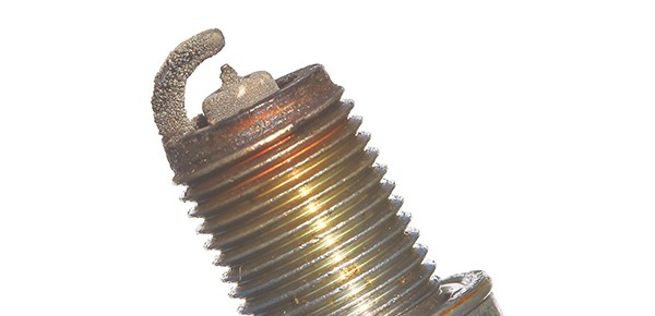 Spark Plug-With-Worn-Electrodes Spark Plug-With-Worn-Electrodes