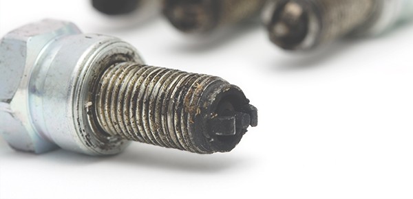 Spark-Plug-With-Oil-Deposits Spark-Plug-With-Oil-Deposits