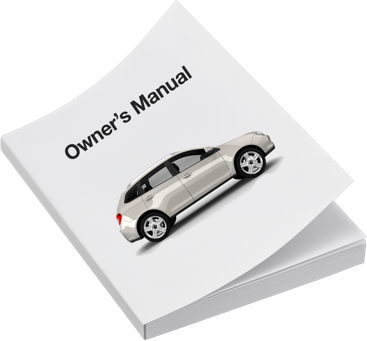 Car-Owner's-Manual An owner's manual for a vehicle, with an image of a silver SUV on the cover